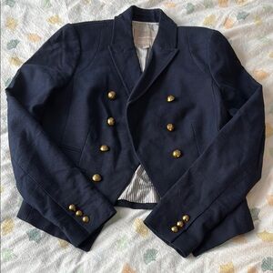 Women's Navy Blazer with Gold Buttons
